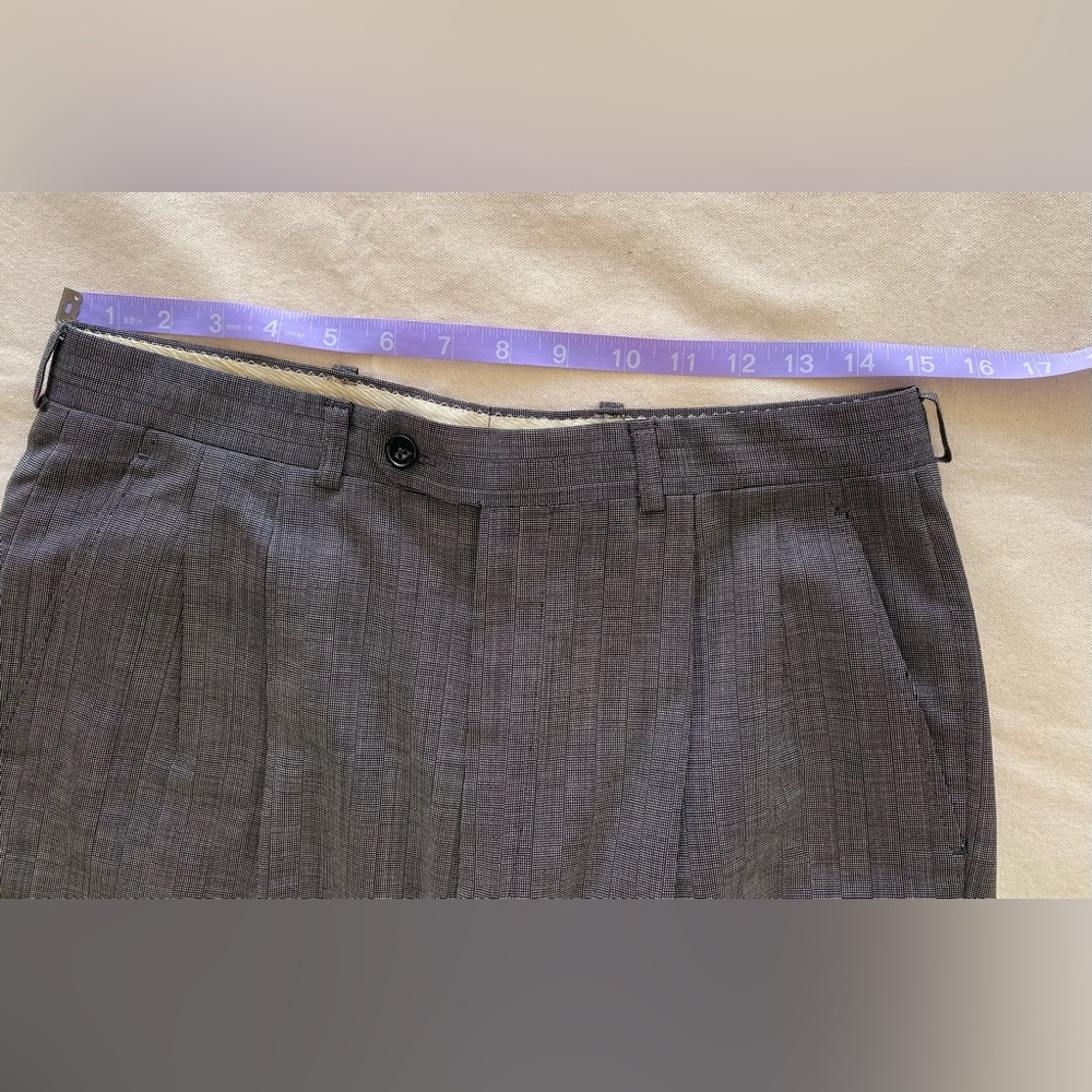 Vintage Yves Saint Laurent Gray Double-Breasted Men's Blazer w Matching Pants - Picture 16 of 16